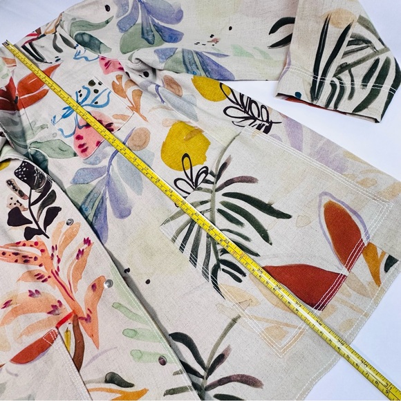 Lafayette 148 New York Plus Jolisa Printed Linen Jacket - Picture 10 of 14